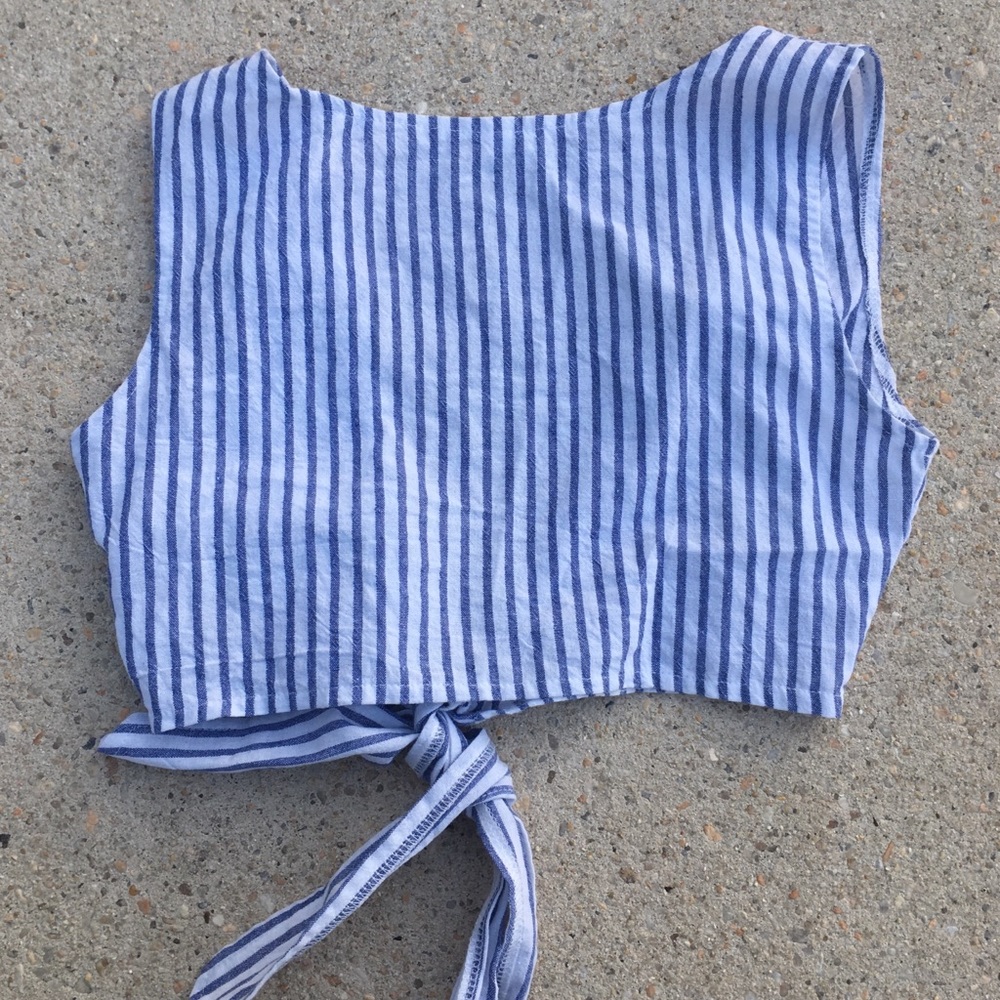 Striped Crop Top